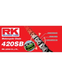 Cadena RK 420 SB 128 eslabones verde