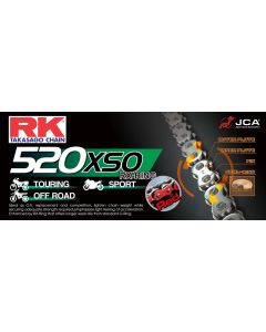 Cadena RK 520 RX'RING Súper Reforzada Roja