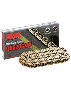 Cadena RK 520 GXW con XW ring 116 eslabones oro