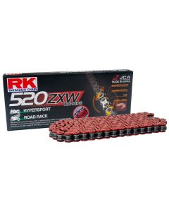 Cadena RK 520 ZXW con XW ring 86 eslabones rojo