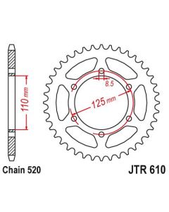 Corona de aluminio 44 dientes
