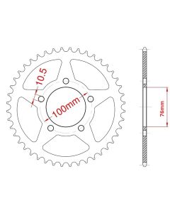 Corona de aluminio 38 dientes