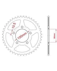 Corona de aluminio 38 dientes
