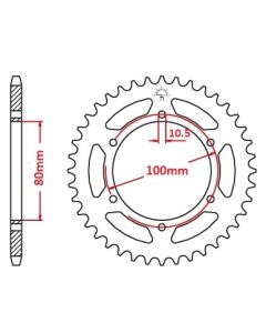 Corona de aluminio 39 dientes