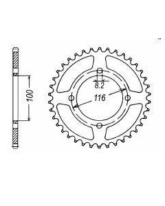 Corona de aluminio 69 dientes