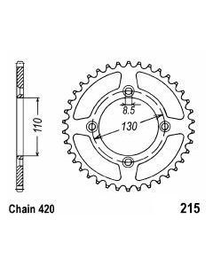 Corona de aluminio 55 dientes