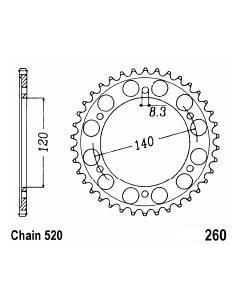 Corona de aluminio 45 dientes