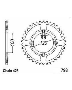 Corona de aluminio 56 dientes