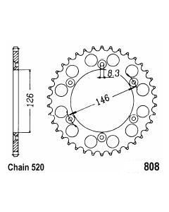 Corona de aluminio 50 dientes