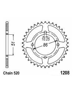 Corona de aluminio 46 dientes