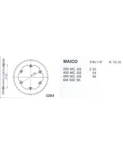 Corona de acero 46 dientes