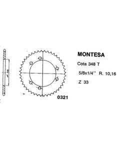 Corona de aluminio 38 dientes