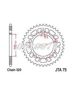 Corona de aluminio 41 dientes