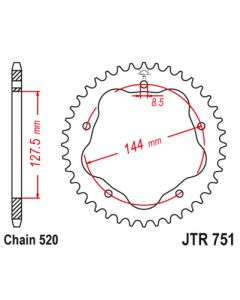 Corona de aluminio 40 dientes