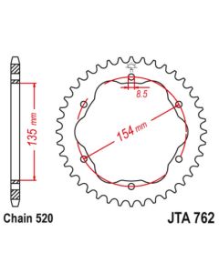 Corona de aluminio 37 dientes