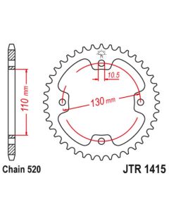 Corona de aluminio 38 dientes