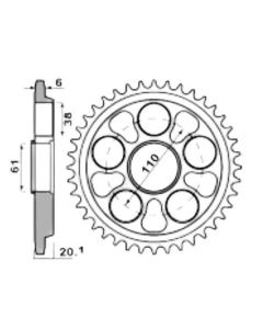 Corona de aluminio 42 dientes