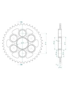 Corona de aluminio 39 dientes