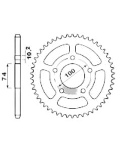 Corona de aluminio 45 dientes