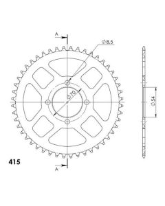 Corona de aluminio 48 dientes