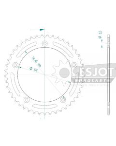 Corona de acero 45 dientes