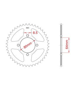 Corona de aluminio 28 dientes