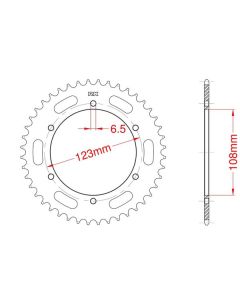 Corona de aluminio 50 dientes