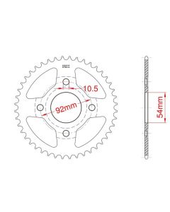 Corona de aluminio 60 dientes