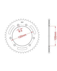 Corona de aluminio 51 dientes