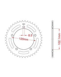 Corona de aluminio 48 dientes