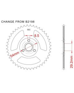 Corona de aluminio 28 dientes