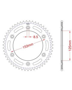 Corona de aluminio 60 dientes
