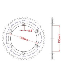 Corona de aluminio 60 dientes