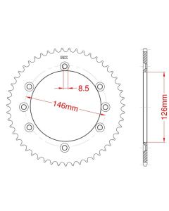 Corona de aluminio 50 dientes