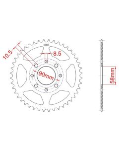 Corona de aluminio 31 dientes