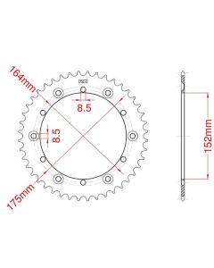 Corona de aluminio 45 dientes
