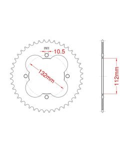 Corona de aluminio 34 dientes