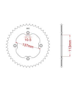 Corona de aluminio 38 dientes