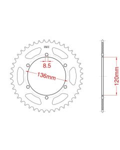Corona de aluminio 38 dientes