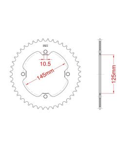 Corona de aluminio 38 dientes
