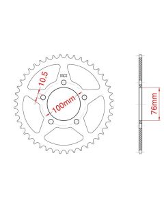 Corona de aluminio 48 dientes