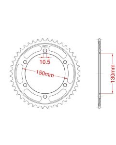 Corona de aluminio 47 dientes
