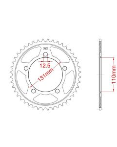 Corona de aluminio 45 dientes