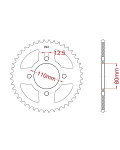 Corona de aluminio 48 dientes
