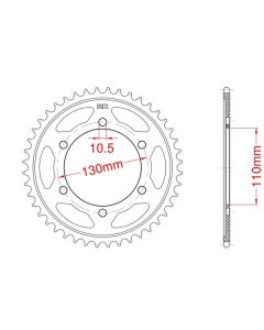 Corona de aluminio 39 dientes