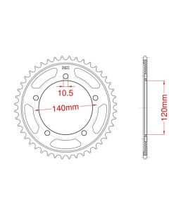 Corona de aluminio 40 dientes