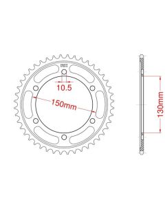 Corona de aluminio 46 dientes