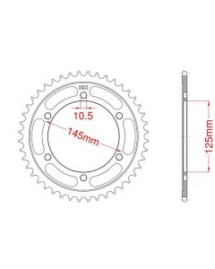 Corona de aluminio 40 dientes