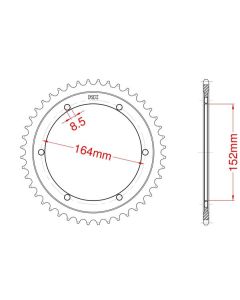 Corona de aluminio 46 dientes