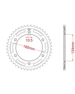 Corona de aluminio 46 dientes